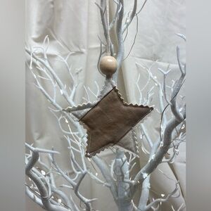 Star Ornament handmade for tree decor or gift wrapping embellishment